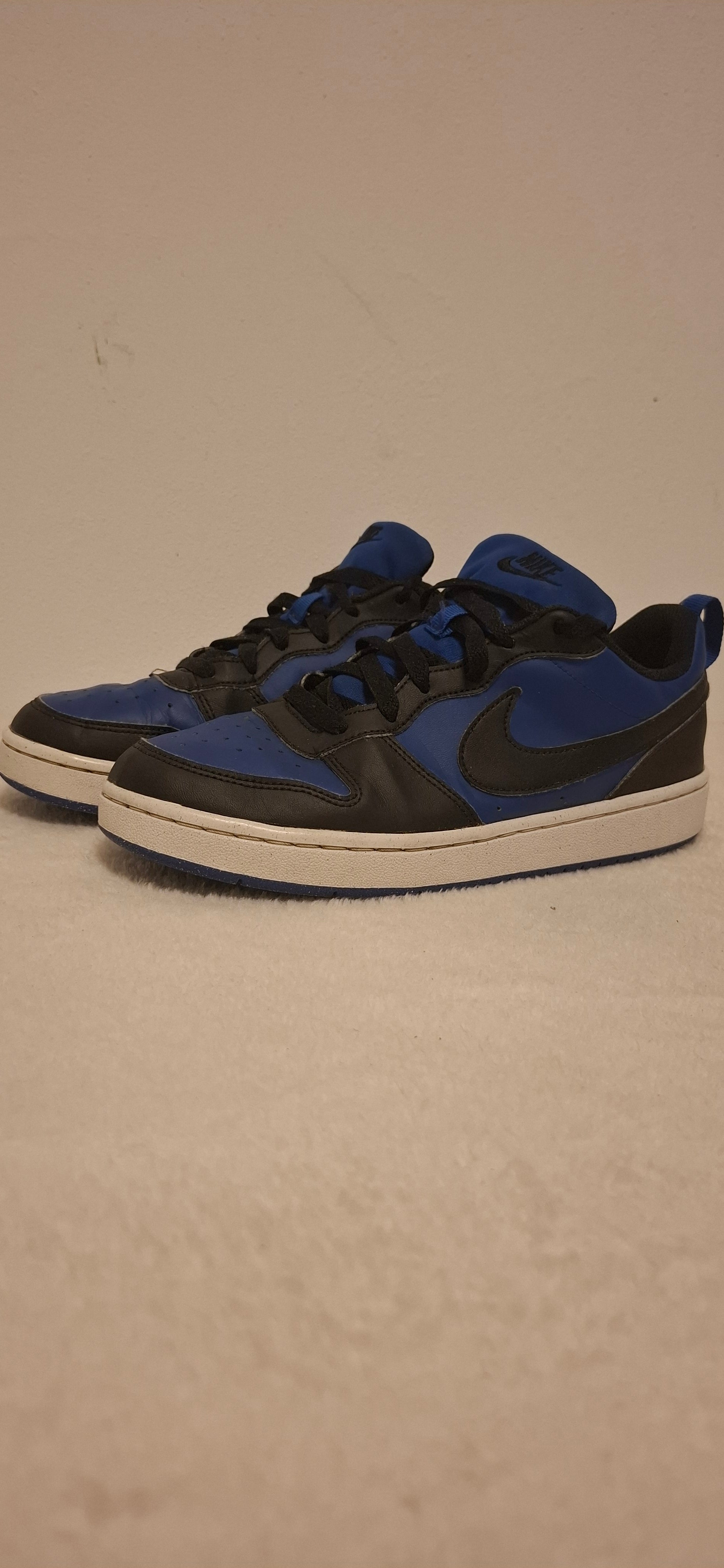 👟 Nike Court Borough Low 2 – Black/Blue (Royal)