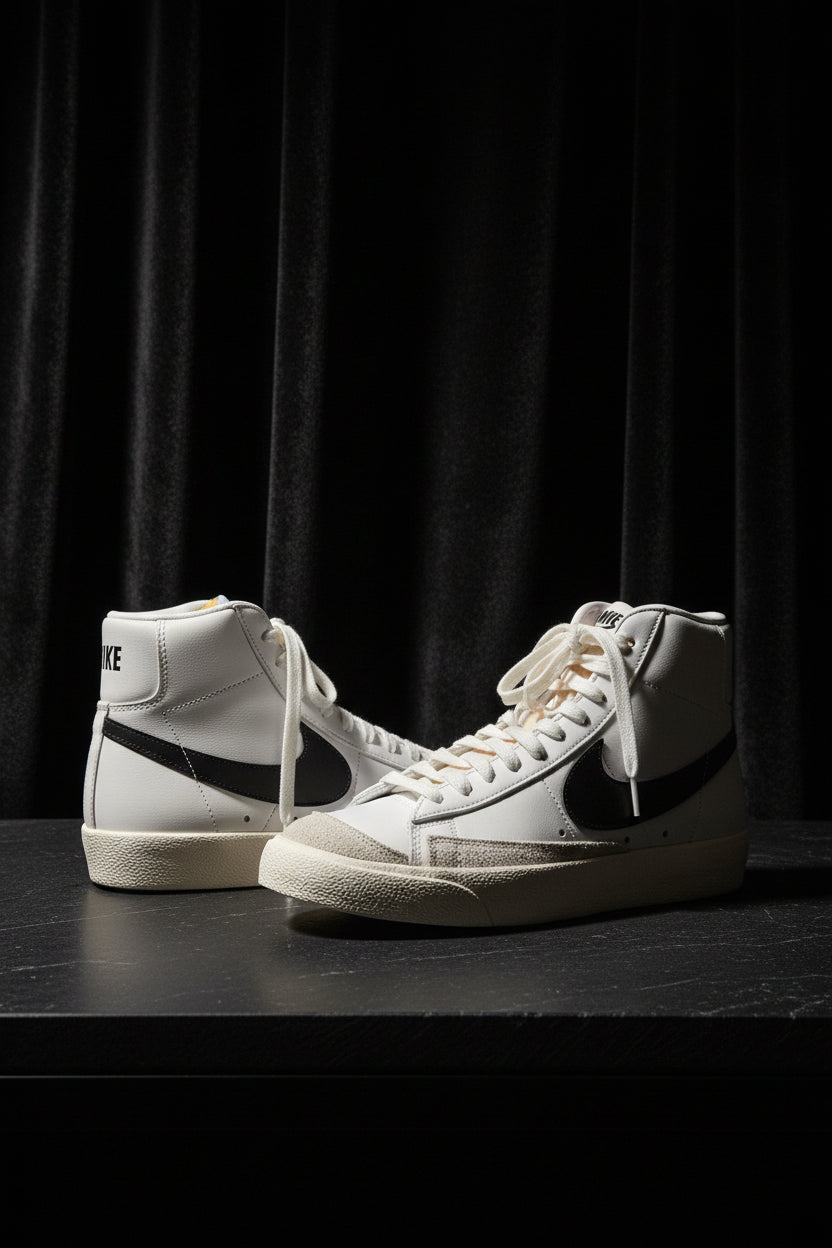 👟 Nike Blazer Mid '77 Vintage – White/Black (Size 38.5)