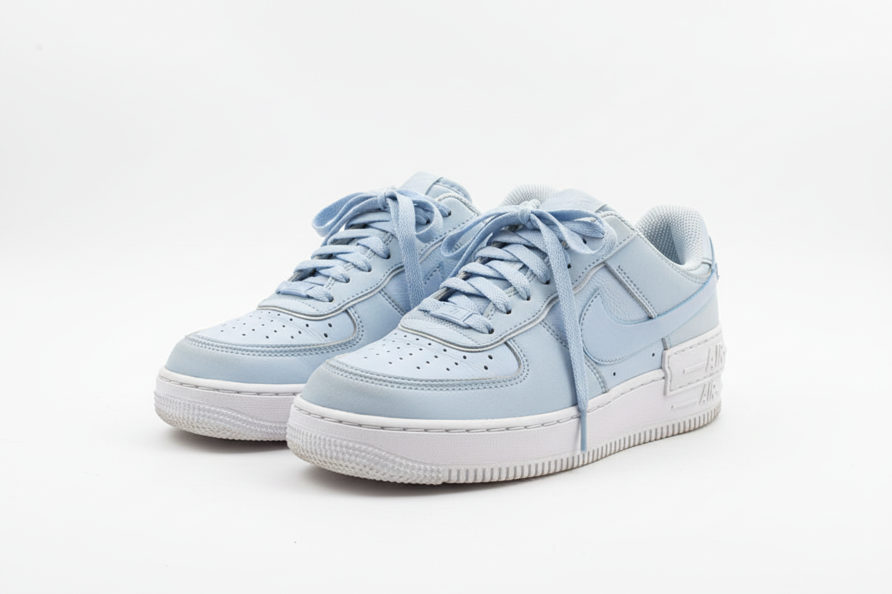 Nike Air Force 1 Shadow "Light Blue/Platinum" – Pre-owned